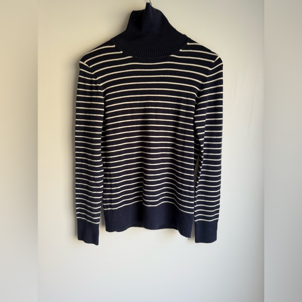 Stripped Turtleneck Sweater